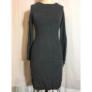Cashmere blend long sleeve sweater dress